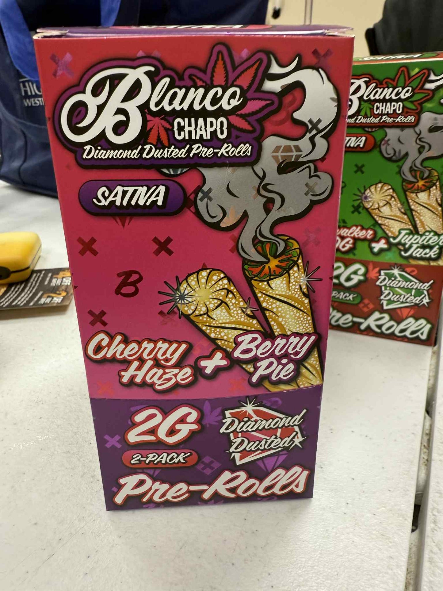 Chapo Blanco Duo Diamond Dusted 2 gram Pre-Rolls (2)