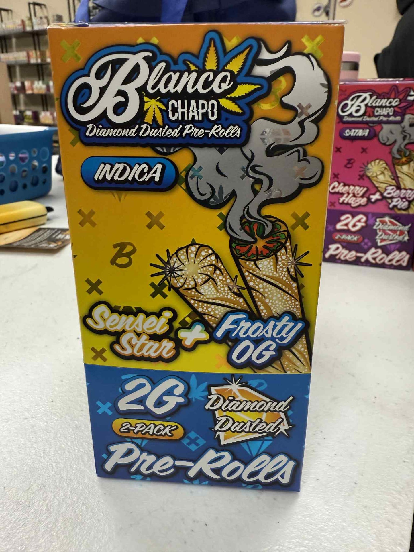 Chapo Blanco Duo Diamond Dusted 2 gram Pre-Rolls (2)