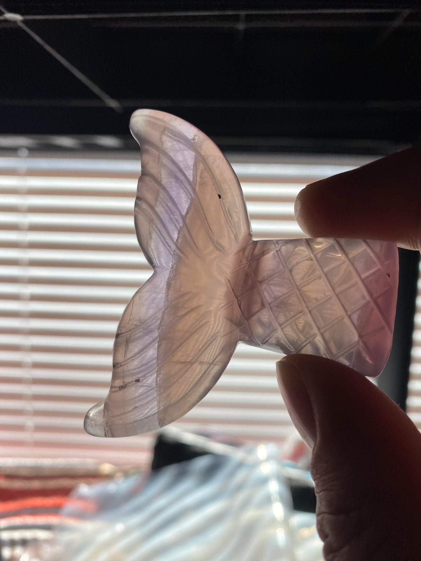 Purple Fluorite Mermaid Tail