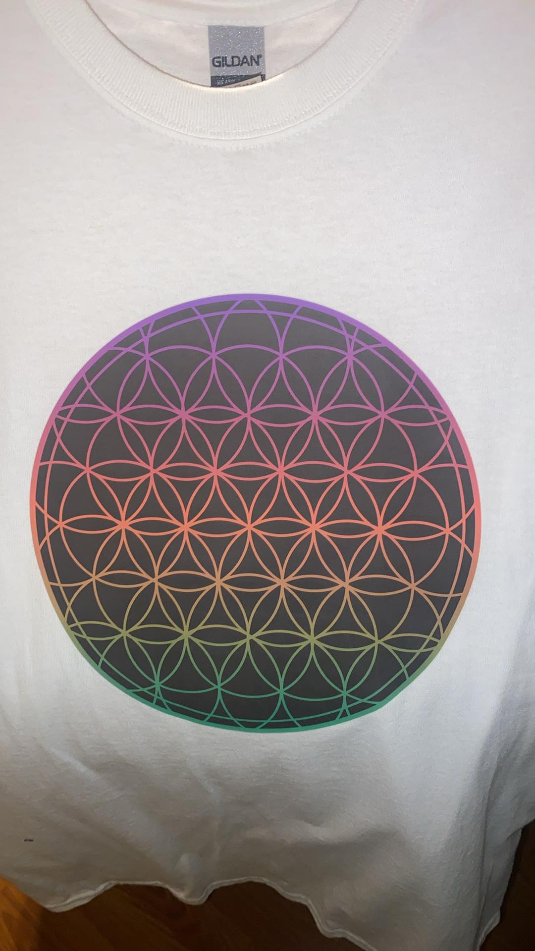 White, Seed of Life Short Sleeve T-Shirt