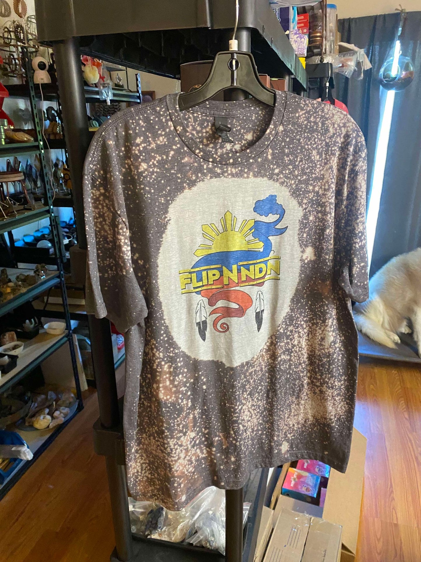 FlipNndn Tied-Eyed Shirts BLUE