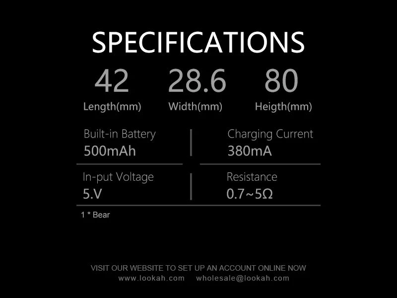 WS Lookay Bear 510 Voltage Battery