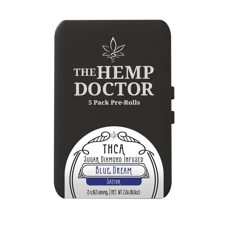 The Hemp Doctor THC A - 5 Pack- Pre-Roll with Sugar Diamonds