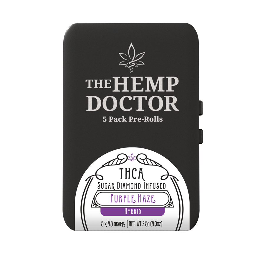 The Hemp Doctor THC A - 5 Pack- Pre-Roll with Sugar Diamonds
