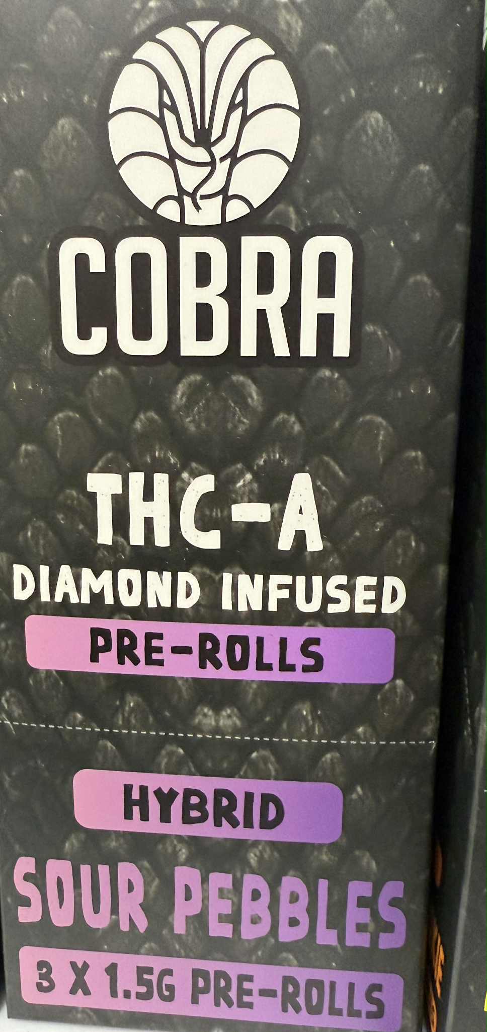 Cobra THC-A Diamond Infused Pre-Rolls (3pack)