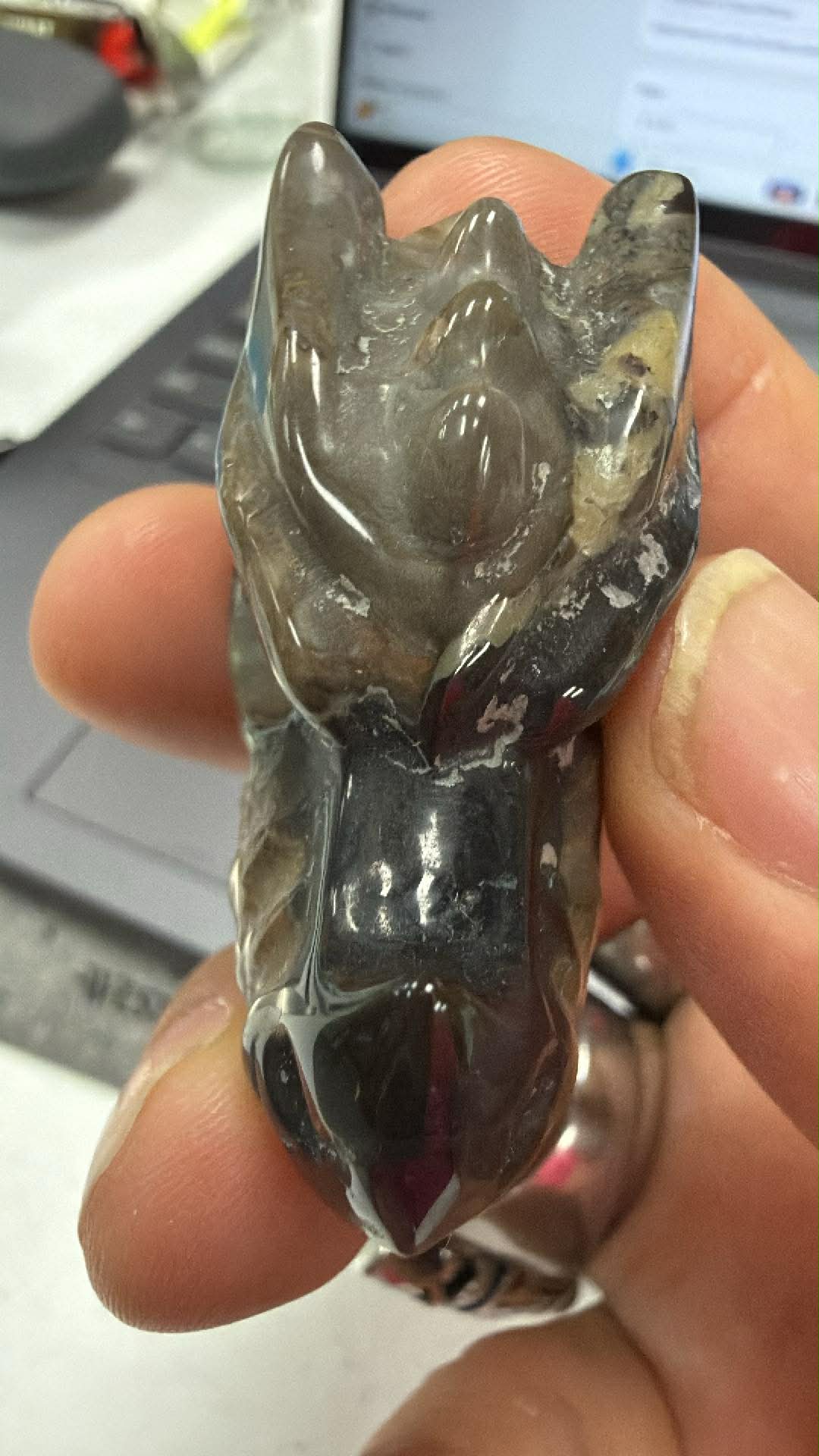 Dragon Head Carving 2" Inch