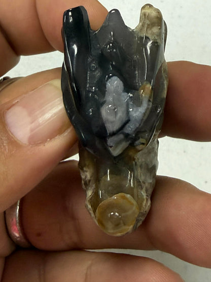 Dragon Head Carving 2" Inch