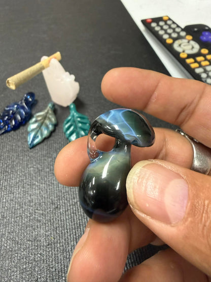 Fumette Glass Pendant, Joint Holder, Hand Blown