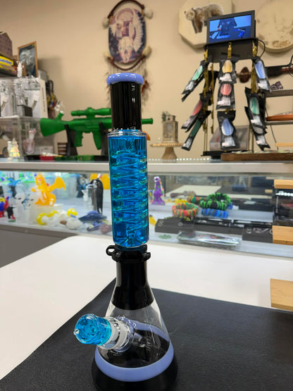 Glycerin Thumper Lab Flask Bong with a detachable Glycerin Neck.