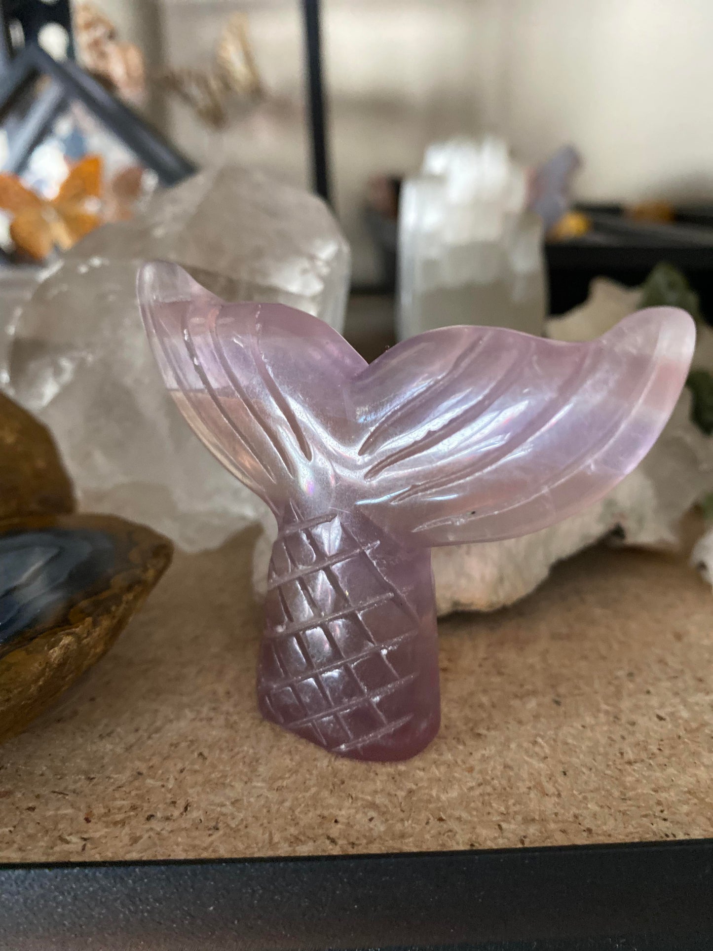 Purple Fluorite Mermaid Tail