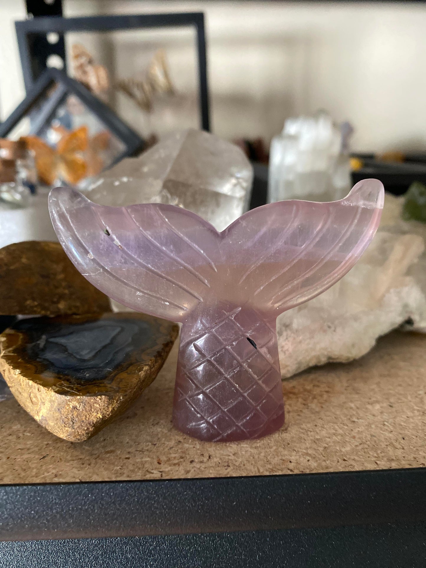 Purple Fluorite Mermaid Tail