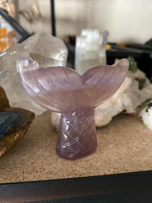 Purple Fluorite Mermaid Tail