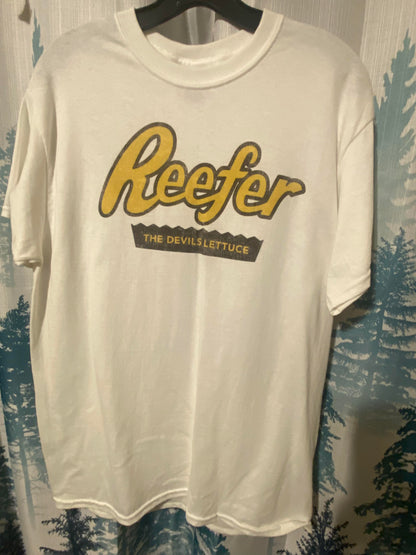 Reefers, The Devil Lettuce, White, Short Sleeve T-Shirt