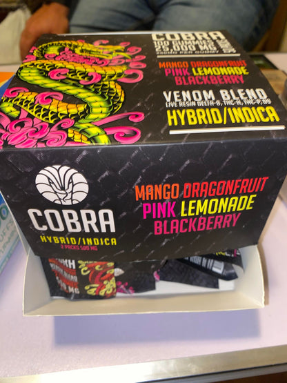 Cobra (2 Gummies Per Pack) 50 Pcs Indica/ Hybrid