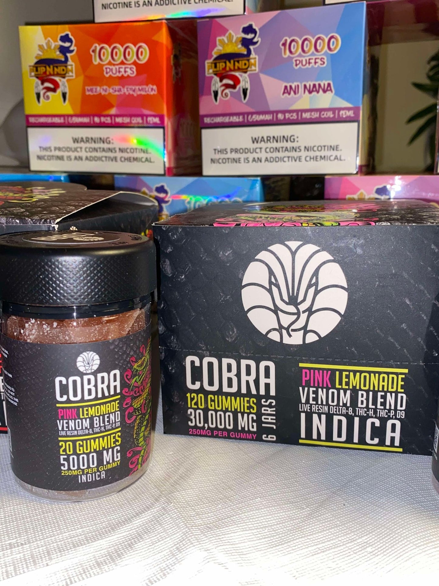 Cobra Gummies Tropical Punch-SATIVA Venom Blend 250mg per Gummy