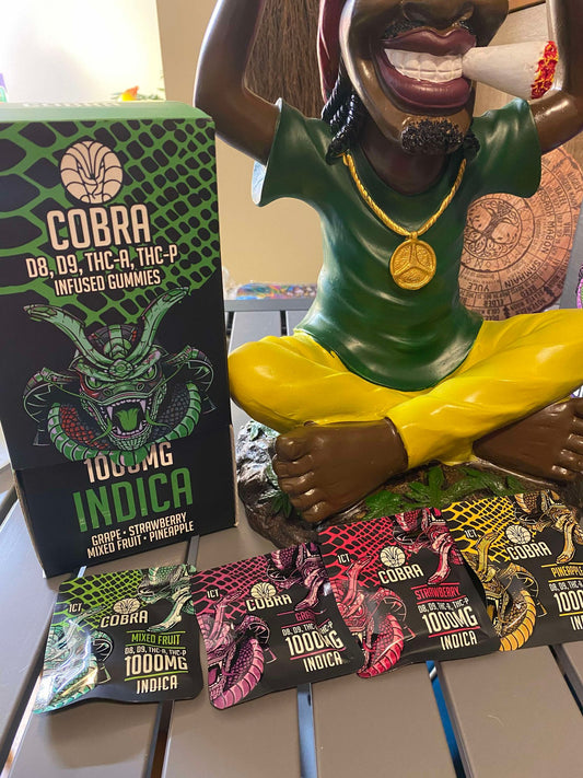 Cobra- Single Pack- 1000mg Venom Blend- Gummy 1 Pack- INDICA