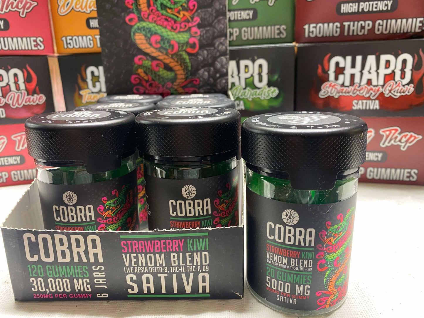 Cobra Gummies Strawberry Kiwi - SATIVA - Venom Blend