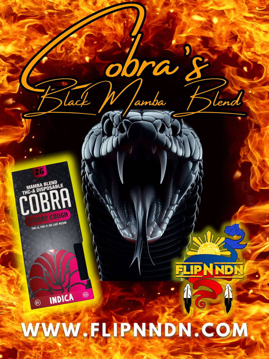 Cobra Black Mamba Blend INDICA Cherry Cough THC-A 2gram Disposable