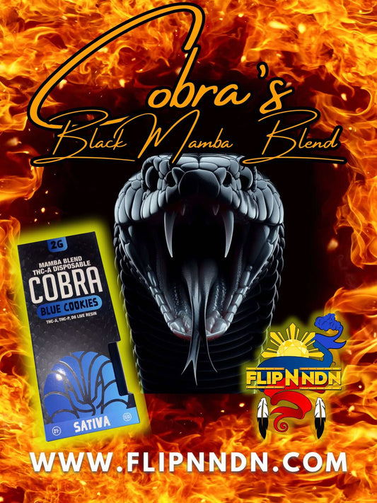 Cobra Black Mamba Blend SATIVA Blue Cookie THC-A 2gram Disposable