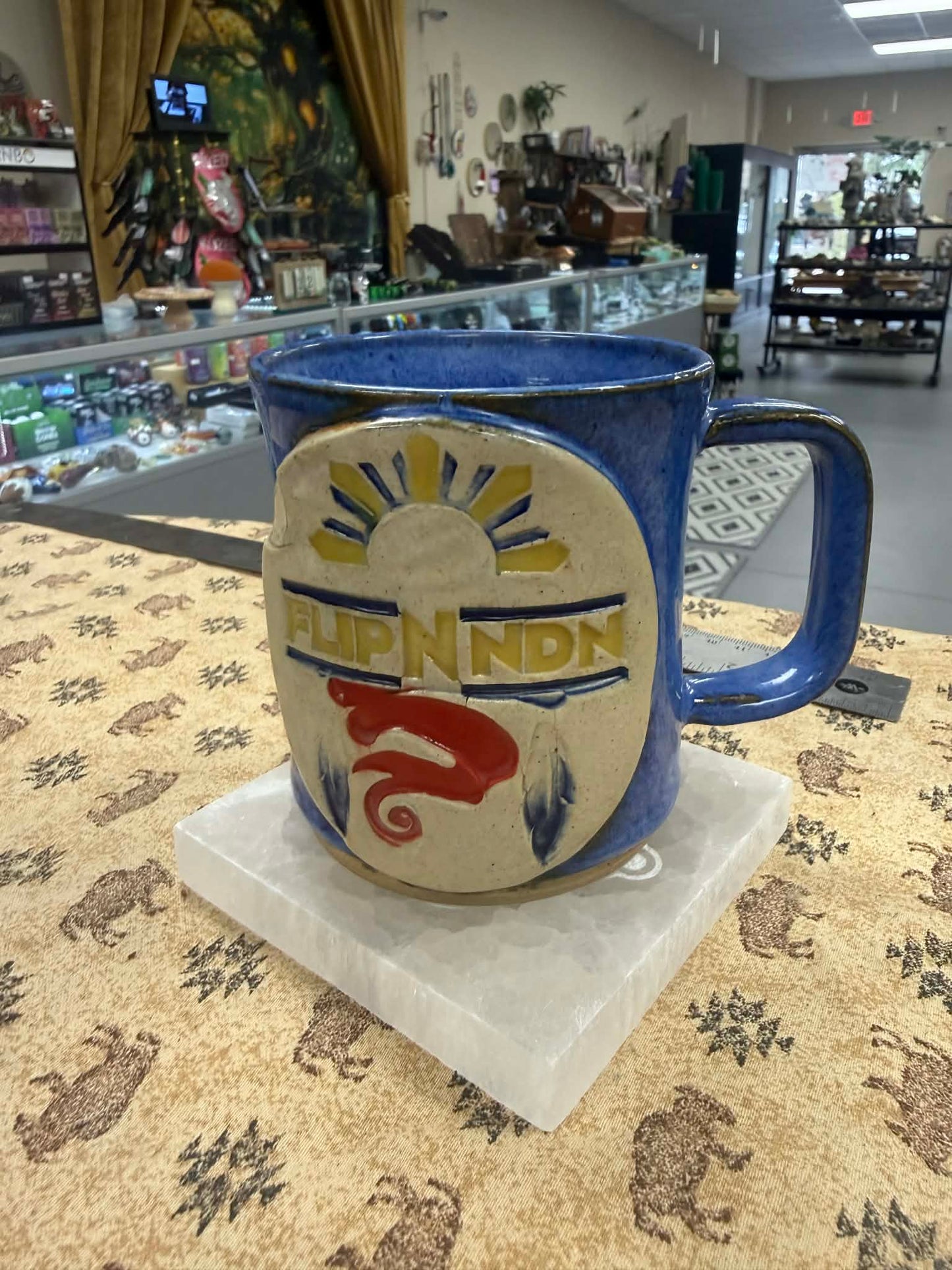 Cup Charging Plate with Seed of Life Grid