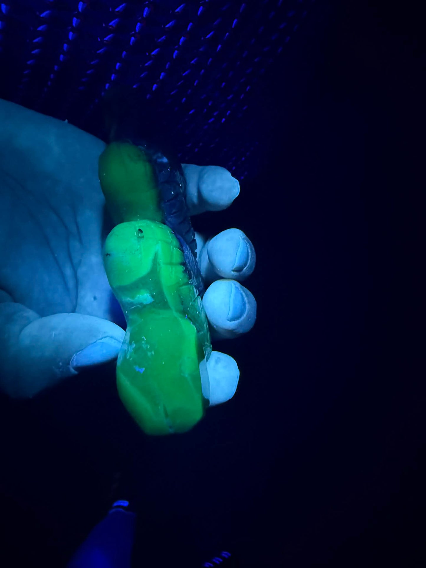 Snake Agate Carving with UV Reaction!!!