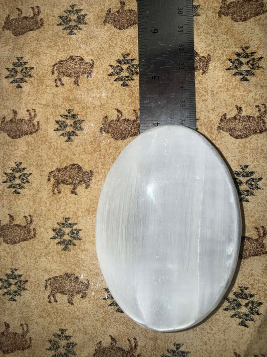 Satin Spar/ Selenite Palm Stone