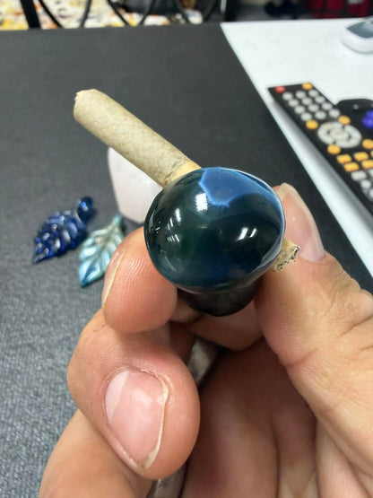 Fumette Glass Pendant, Joint Holder, Hand Blown