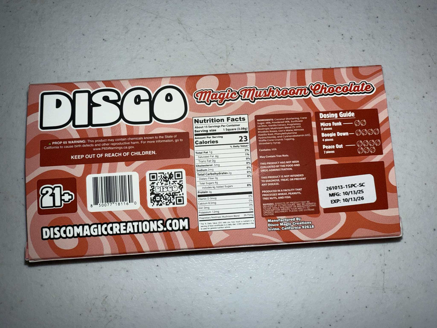Chapo Disco Mushroom Chocolate's