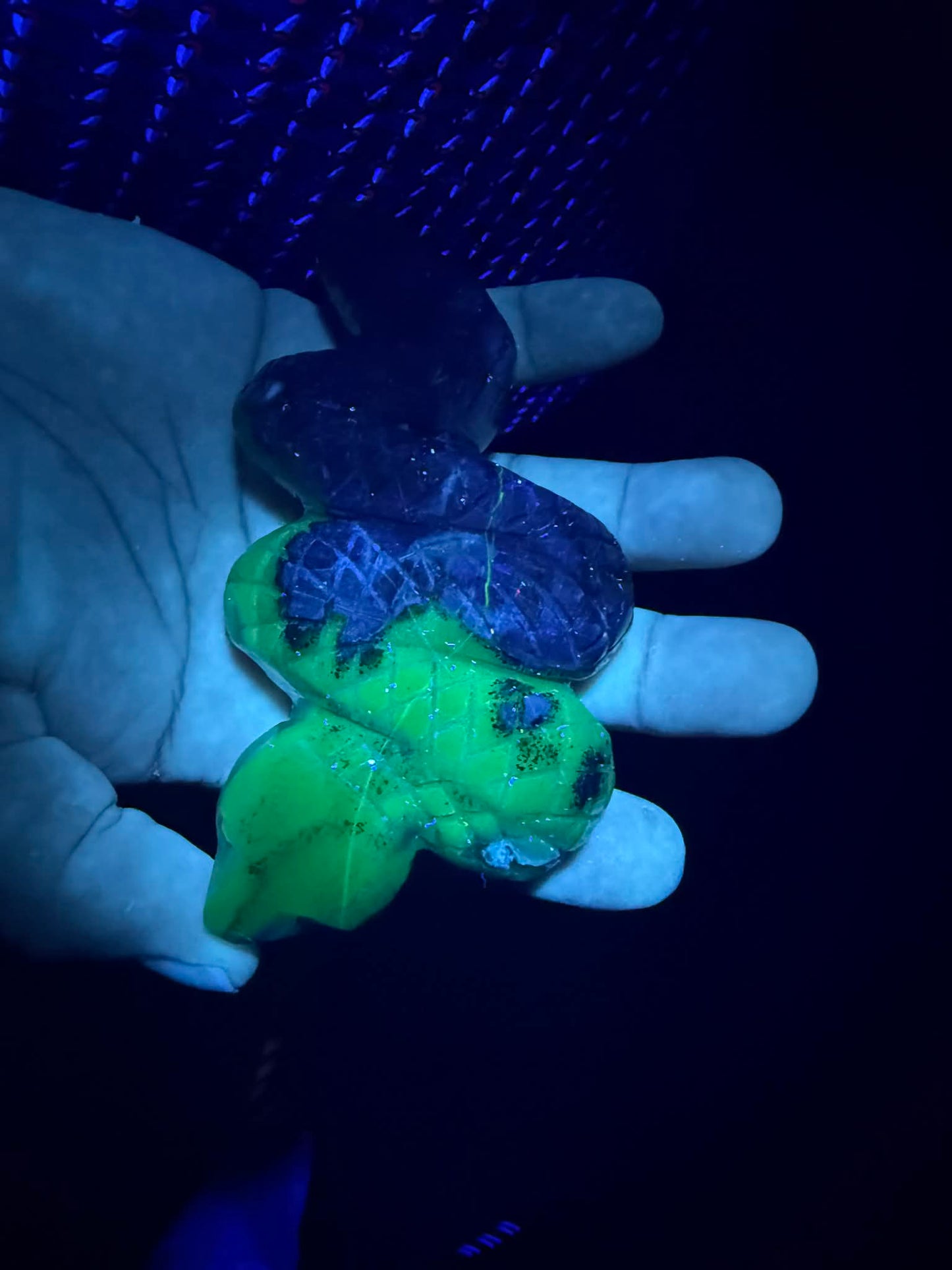 Snake Agate Carving with UV Reaction!!!