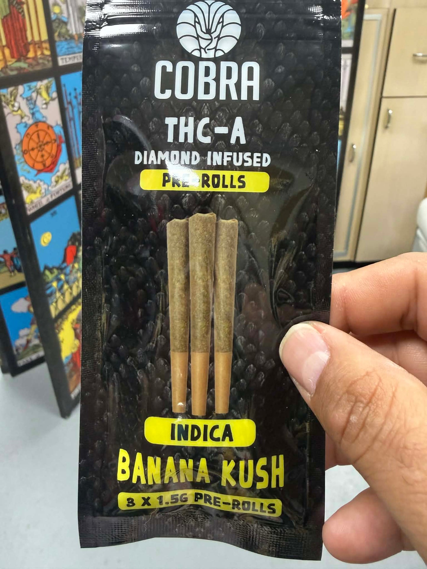 Cobra THC-A Diamond Infused Pre-Rolls (3pack)