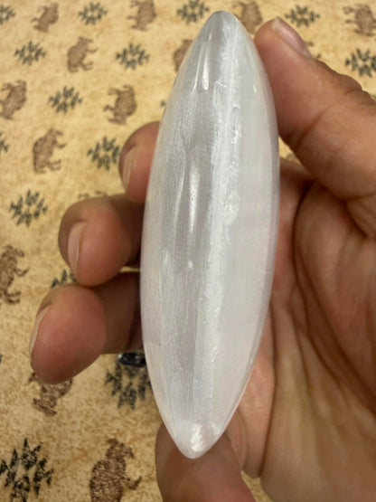 Satin Spar/ Selenite Palm Stone