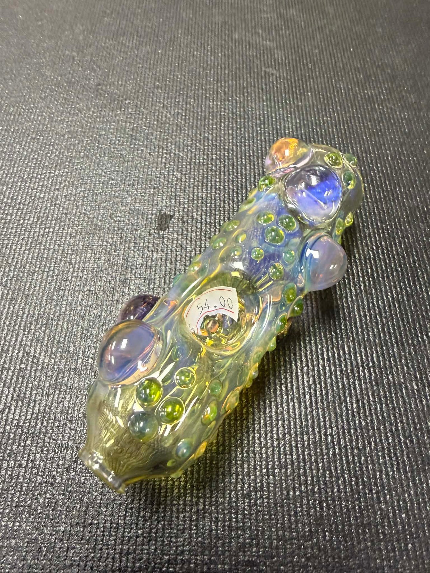 Oceanic Bubble Pipe, Hand Blown, Handmade