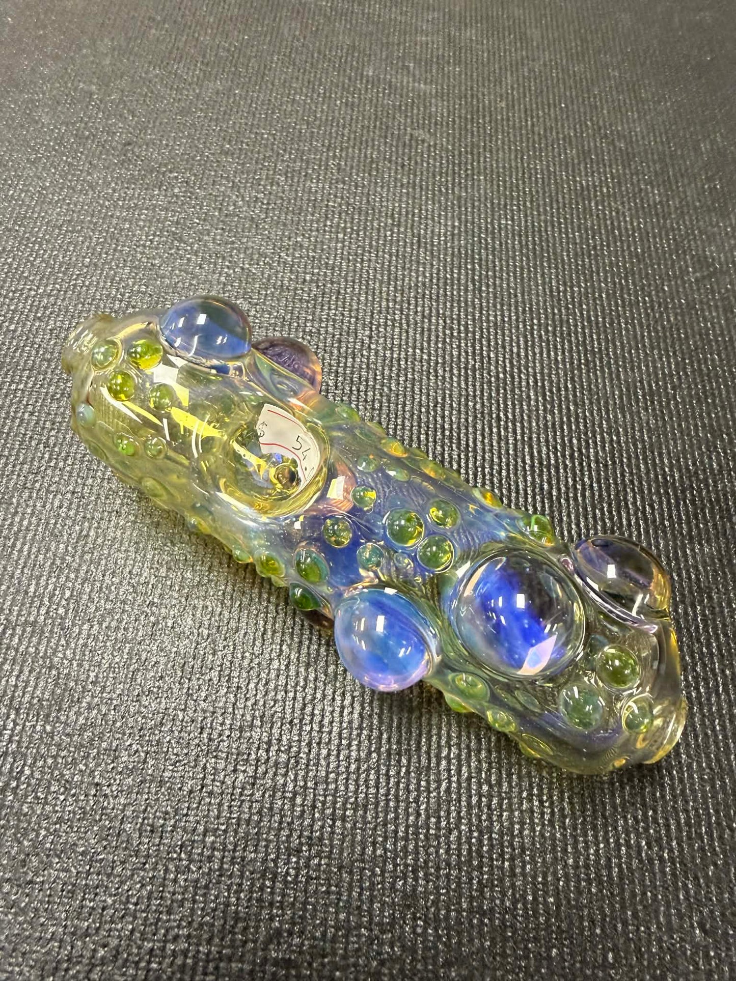 Oceanic Bubble Pipe, Hand Blown, Handmade