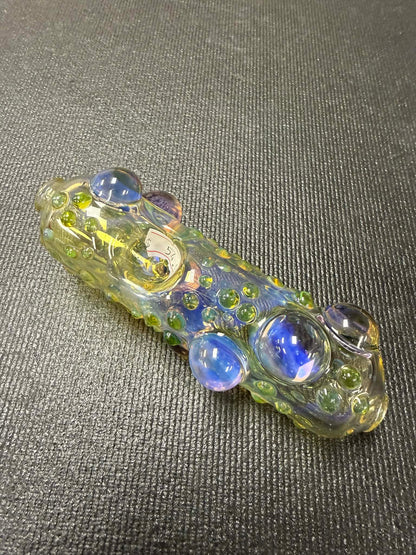 Oceanic Bubble Pipe, Hand Blown, Handmade