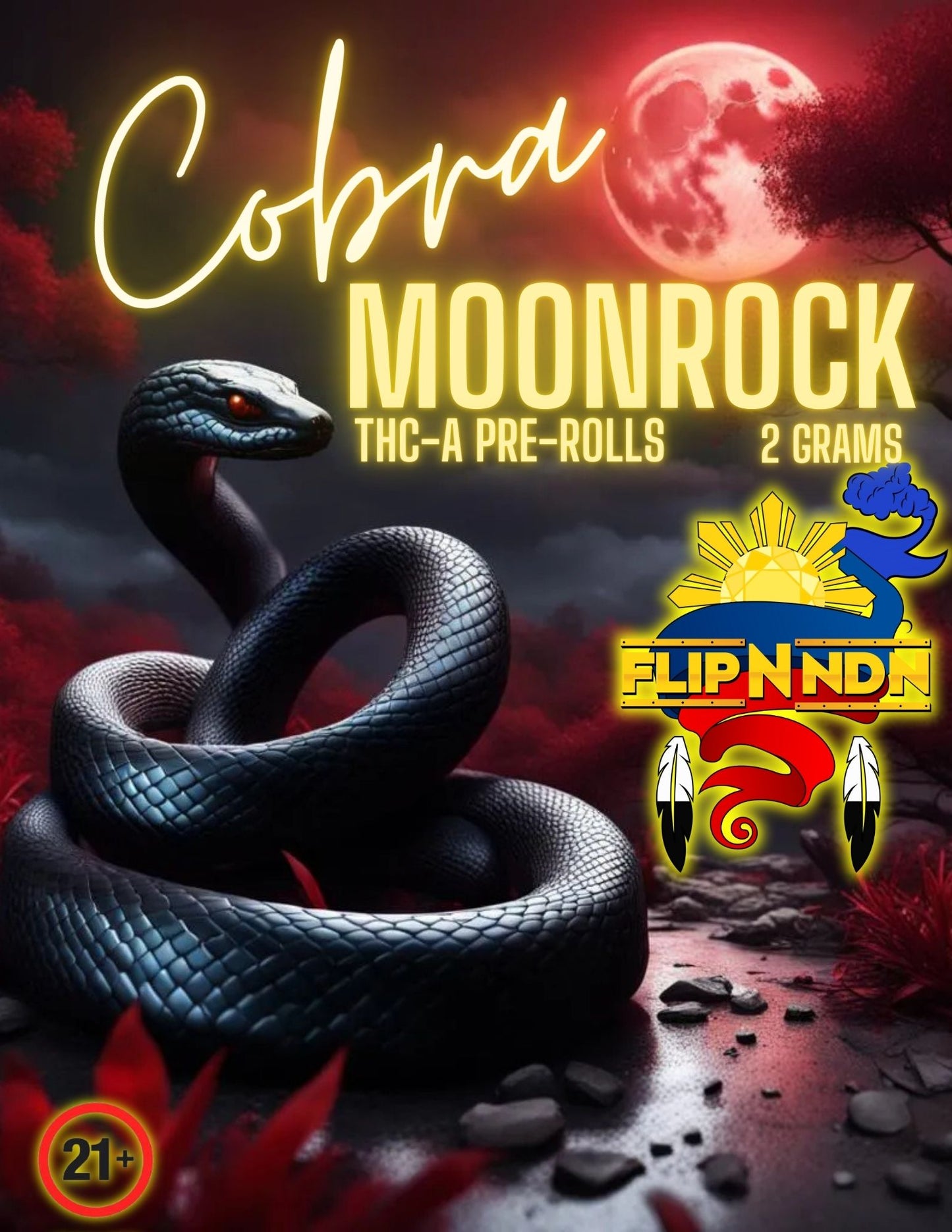 Cobra 2 Gram Moonrock Pre-Rolls