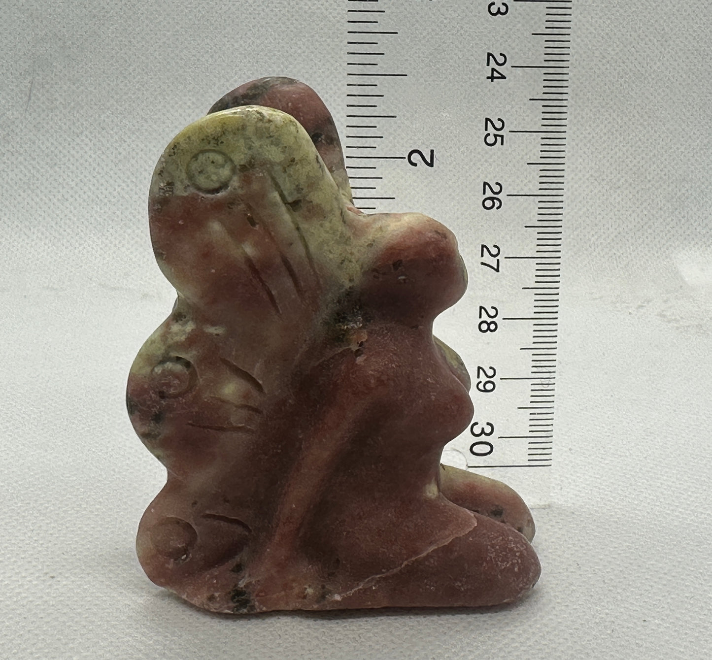 Pink & Green Opal Fairy Carving