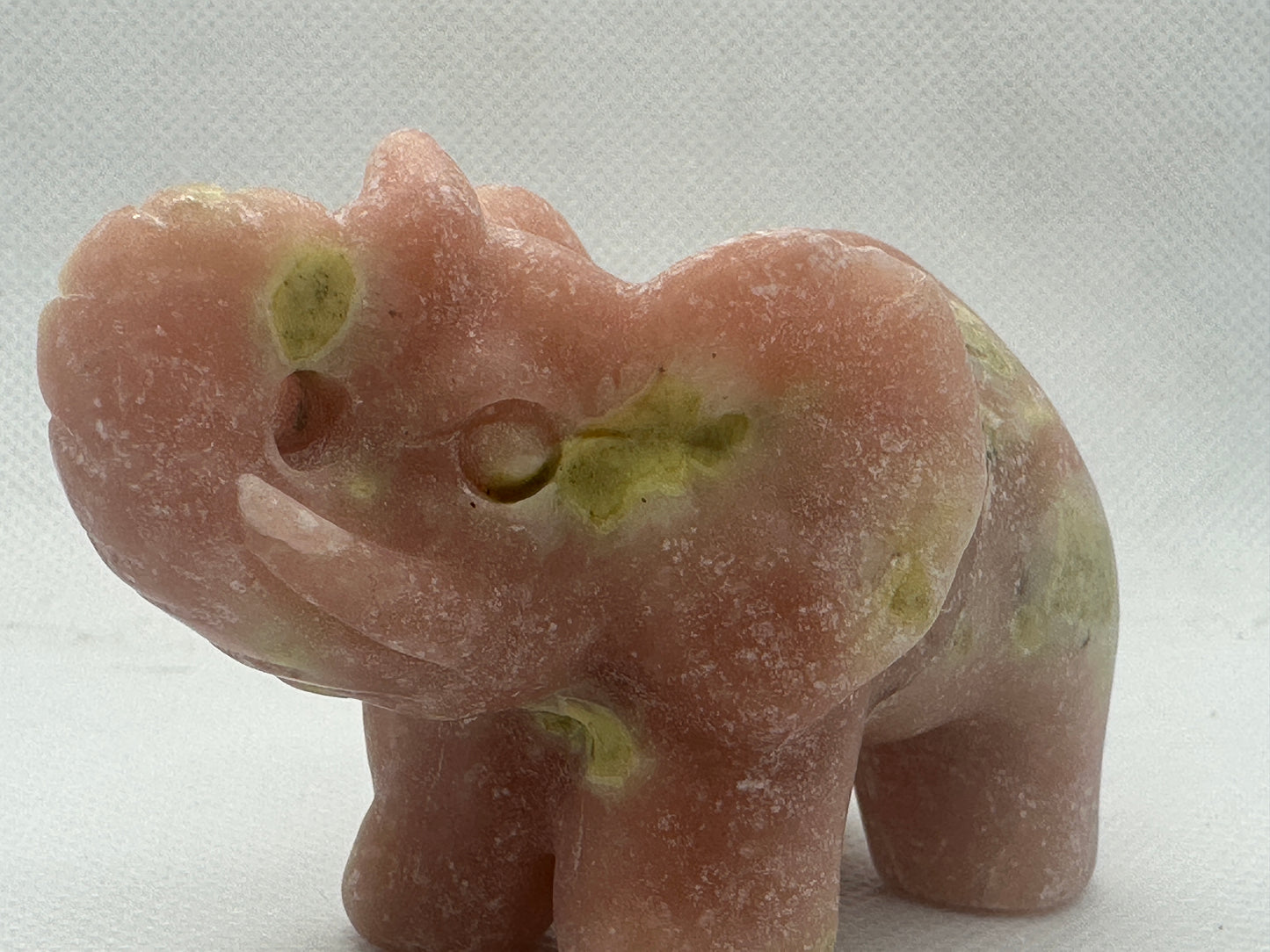 Pink & Green Opal Elephant