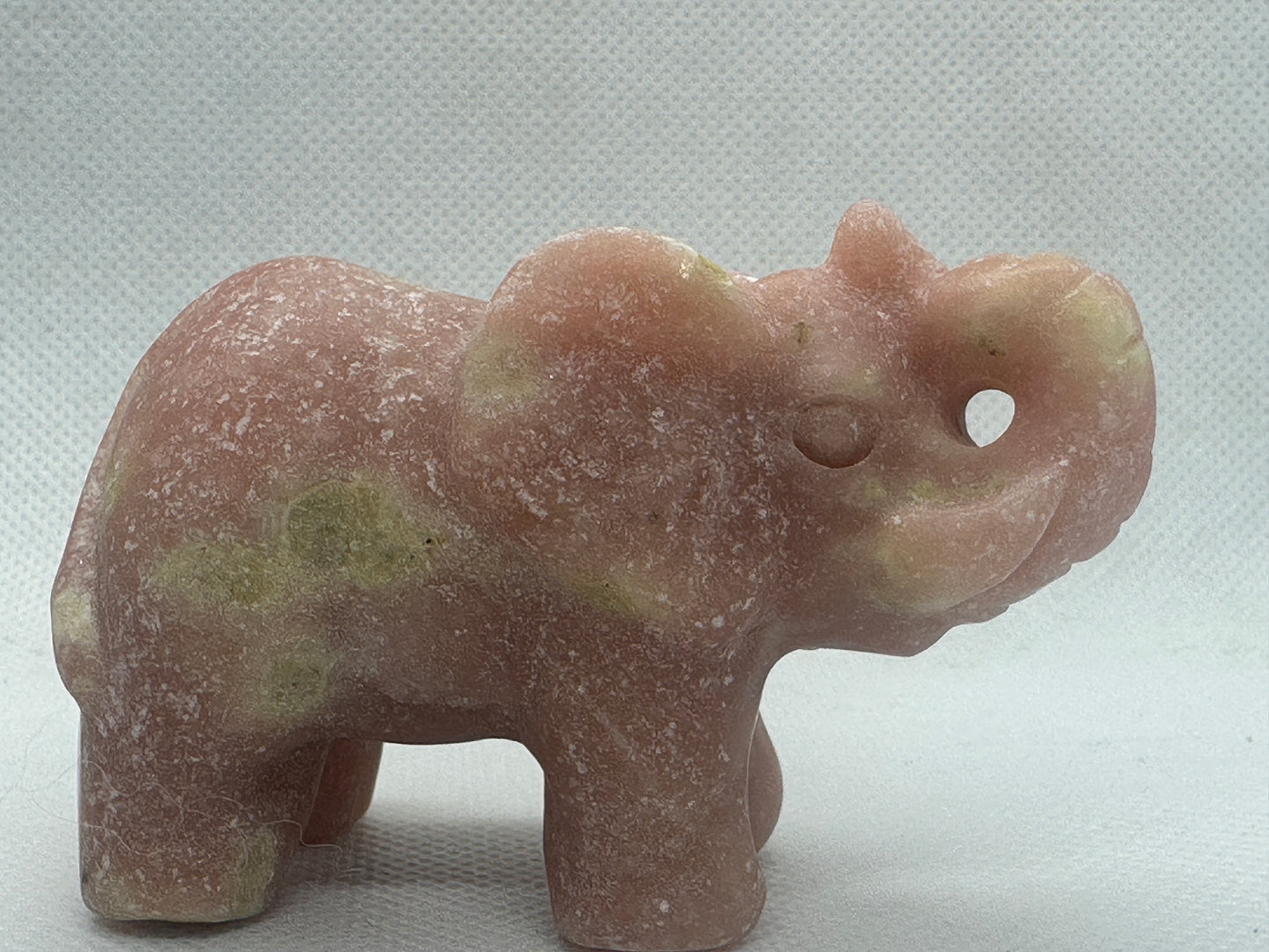 Pink & Green Opal Elephant