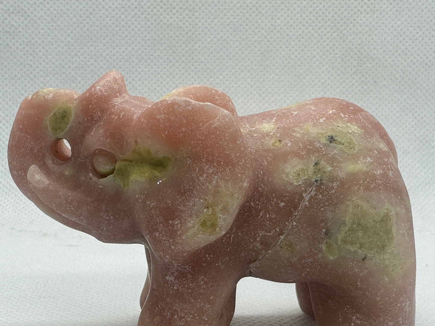 Pink & Green Opal Elephant