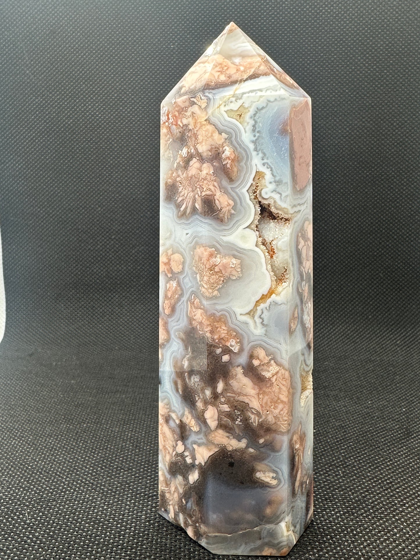 Cherry Blossom Agate Tower