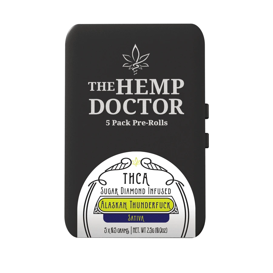 The Hemp Doctor THC A - 5 Pack- Pre-Roll with Sugar Diamonds