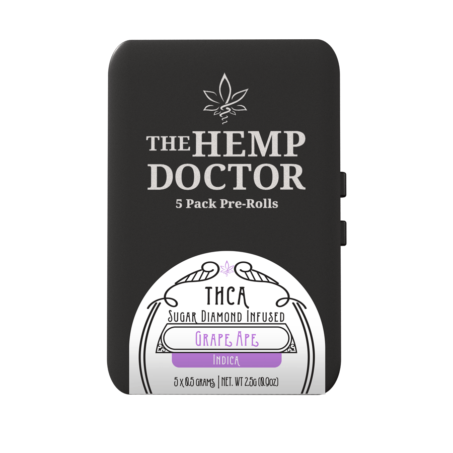 The Hemp Doctor THC A - 5 Pack- Pre-Roll with Sugar Diamonds