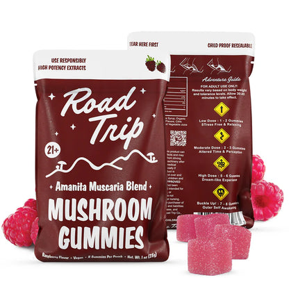 Road Trip Magic Mushroom Gummies - Amanita Muscaria Blend