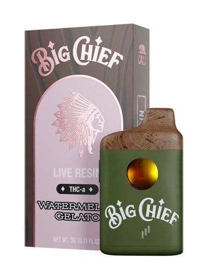 Big Chief THC-A Watermelon Gelato 3gram Vape