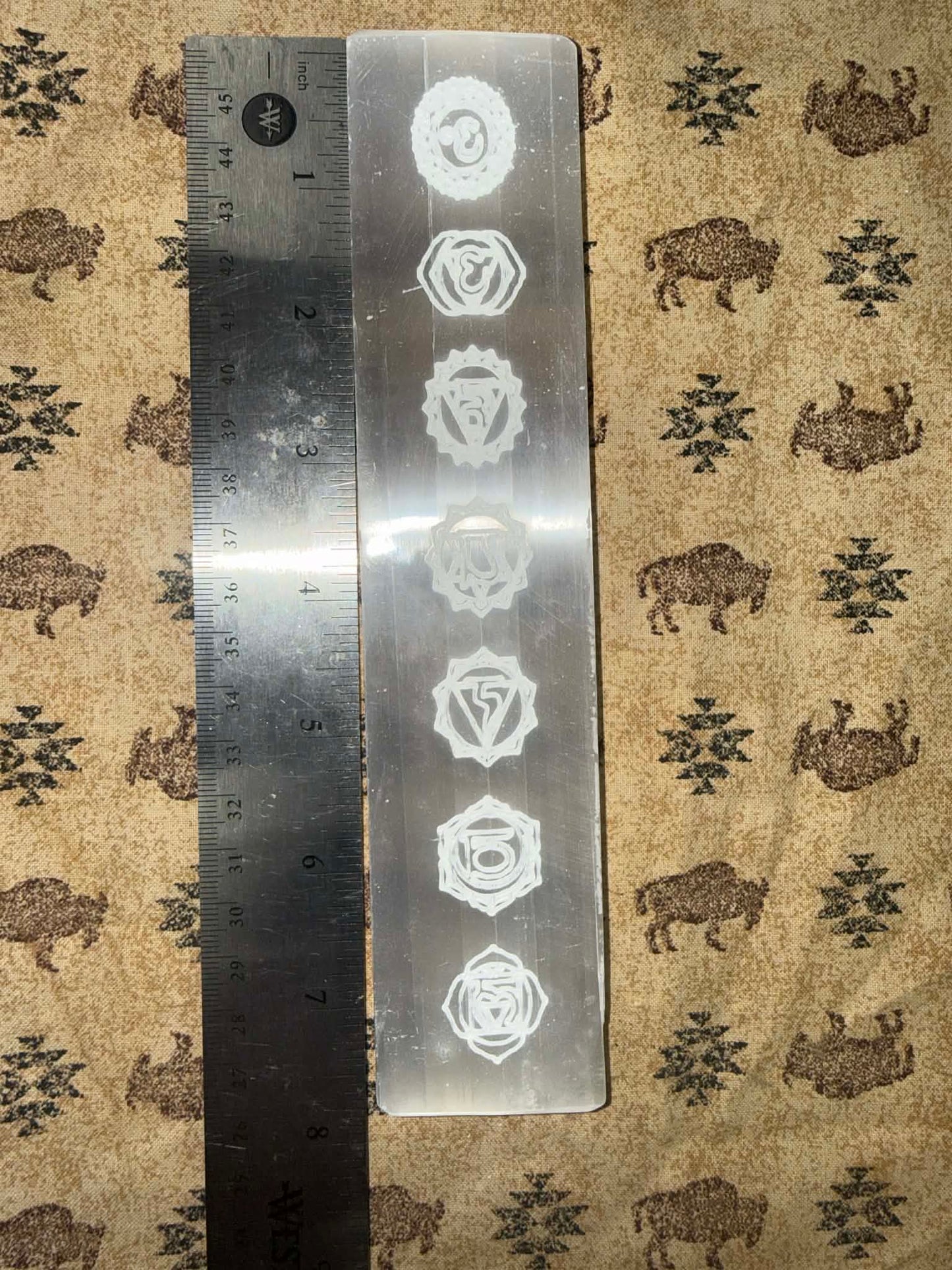 Satin Spar/ Selenite Chakra Charging Plate