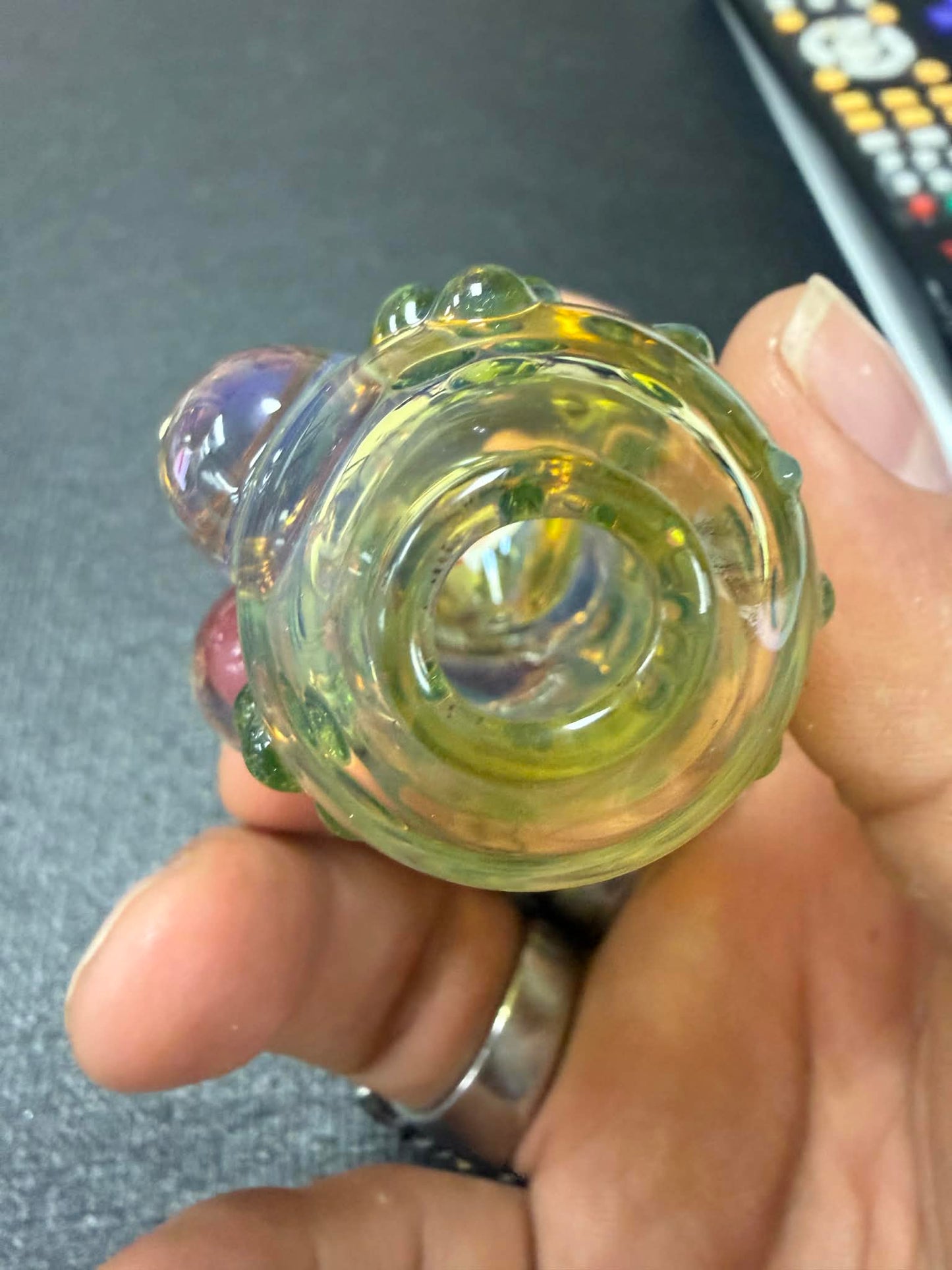 Oceanic Bubble Pipe, Hand Blown, Handmade