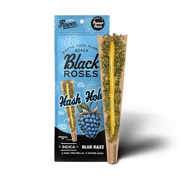 Black Rose Hash Holes Exotic THcA Donut Pre-Rolls 2pk (2gr Each)(4gr total)