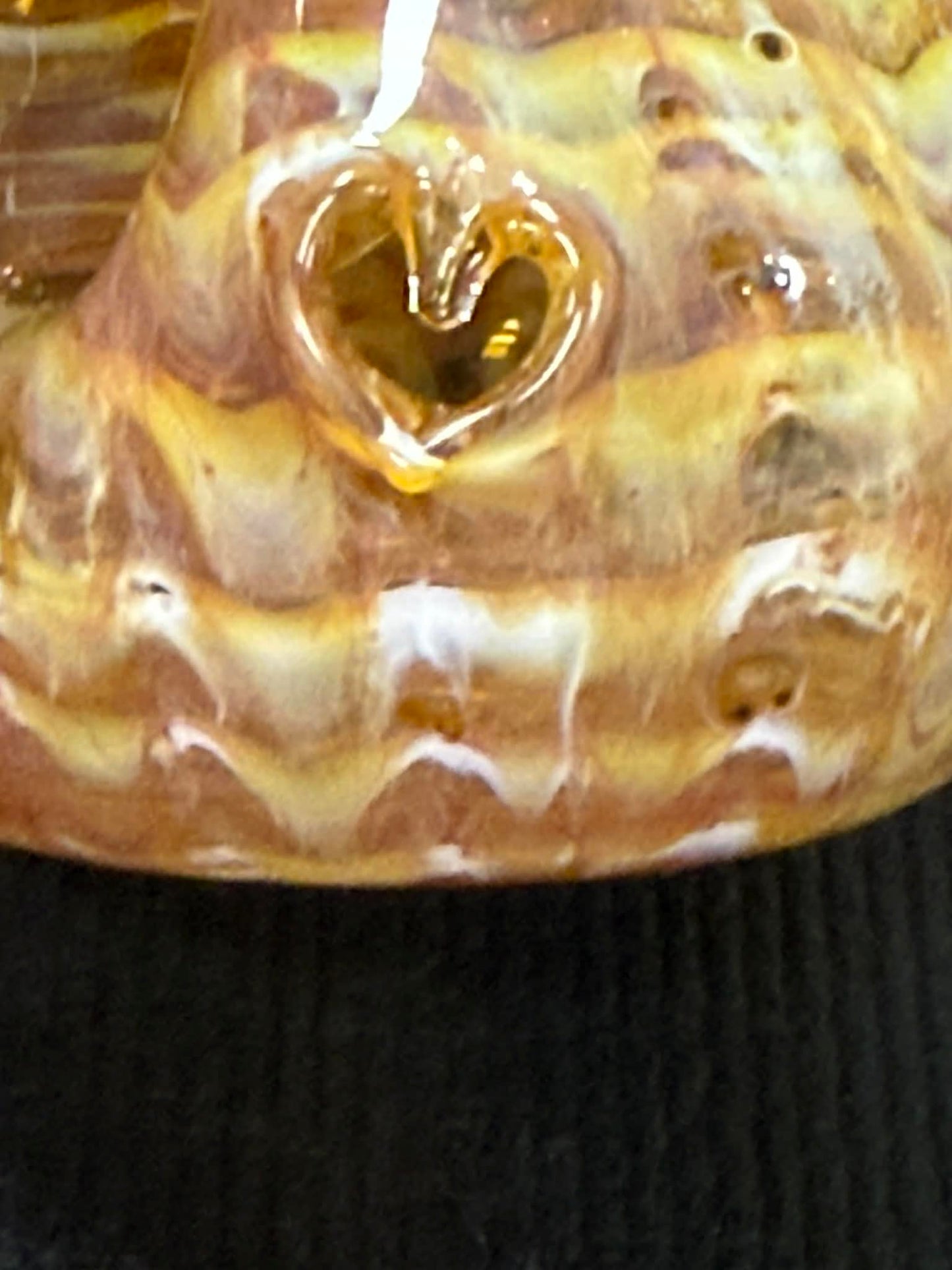 Standing Mushroom Spoon Pipe, Hand Blown,