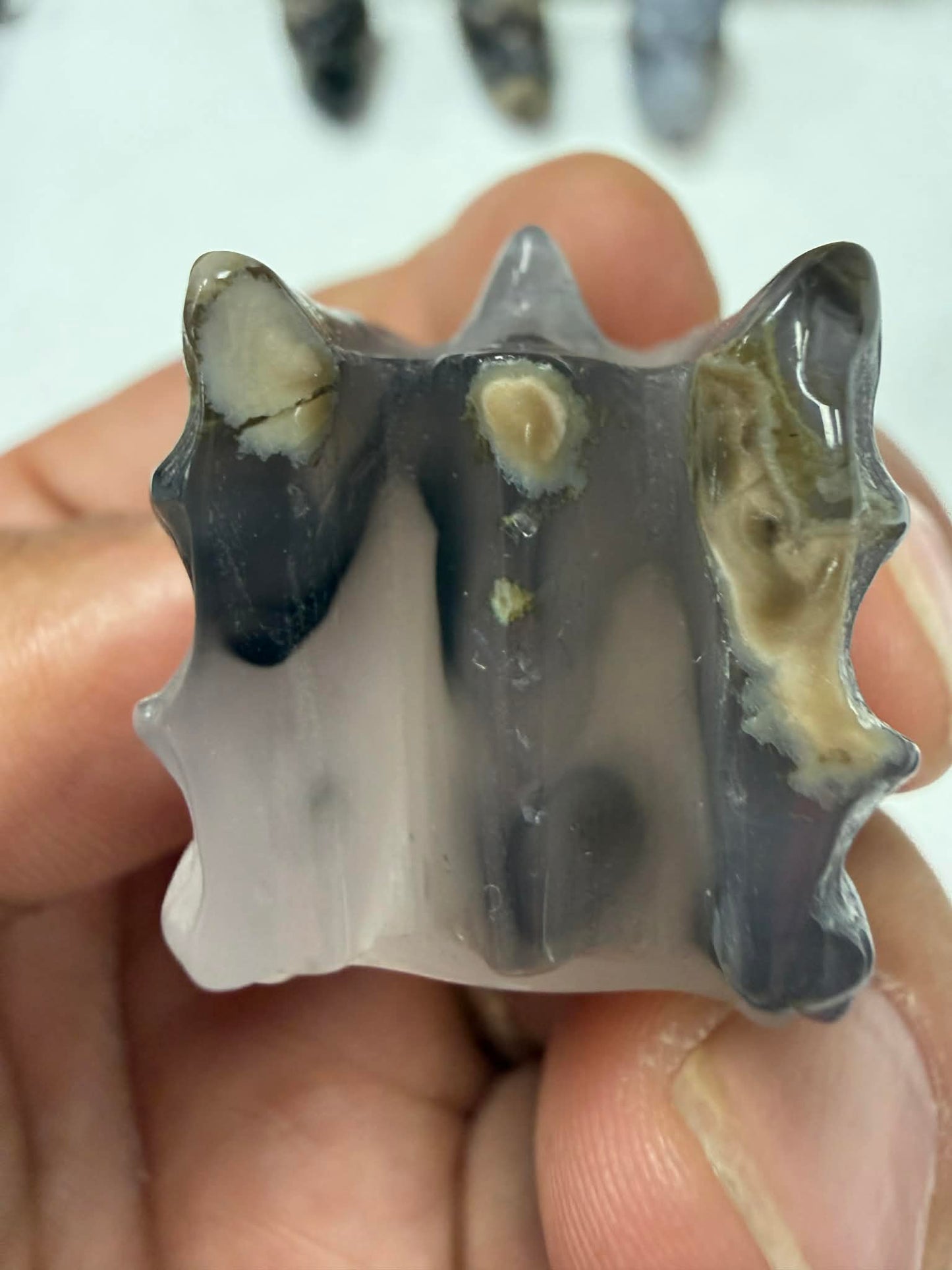 Dragon Head Carving 2" Inch