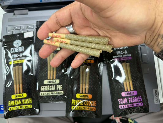 Cobra THC-A Diamond Infused Pre-Rolls (3pack)